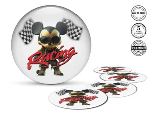 Insignia Estilo Racing Pegatinas de Cúpula Calidad